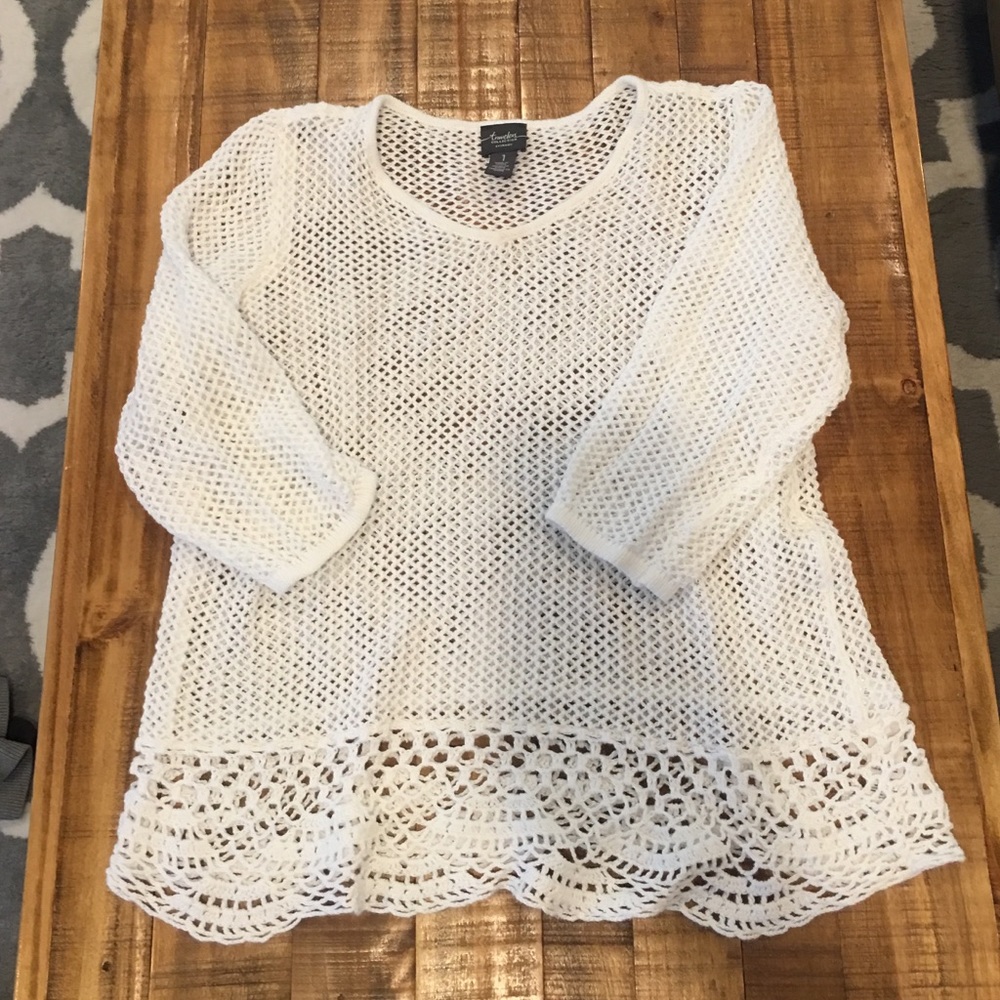 Chico’s cardigan with knit details
